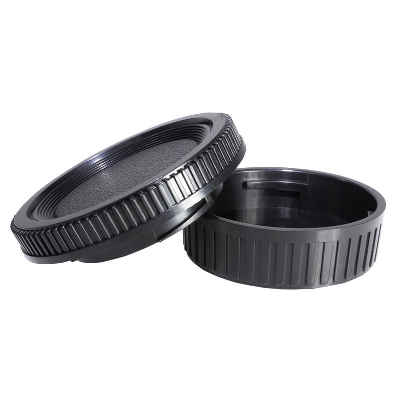 CamDesign Rear Lens Cap & Body Cap Set Compatible with Minolta MD/MC/SR Rokkor Lenses X-700, X570, X-370, XD, XD-7, XG, XG-7, X-1, SR-1, SR-2, SR-7 - Image 2